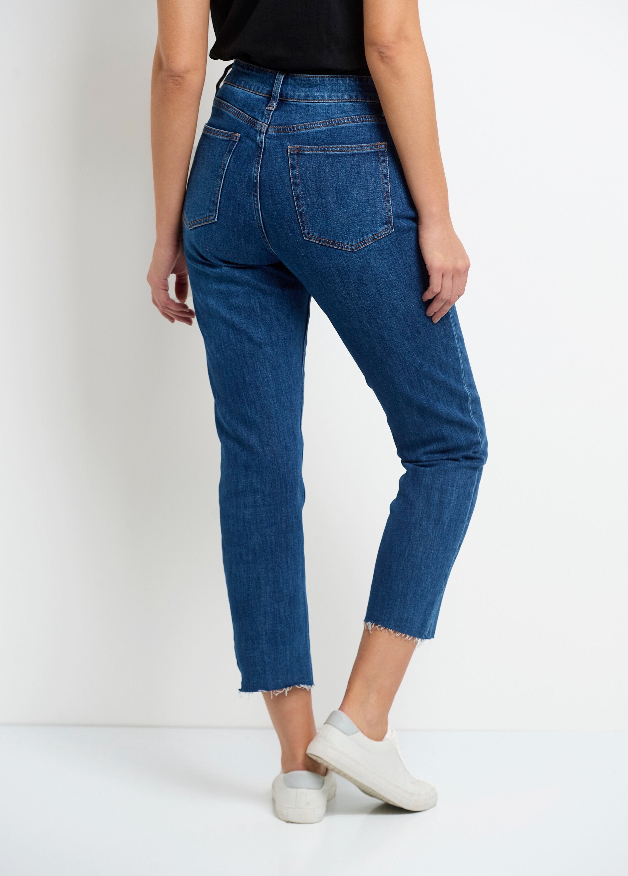5-pocket_jeans,_7/8_length,_frayed_hem_Stone_DO1_slim