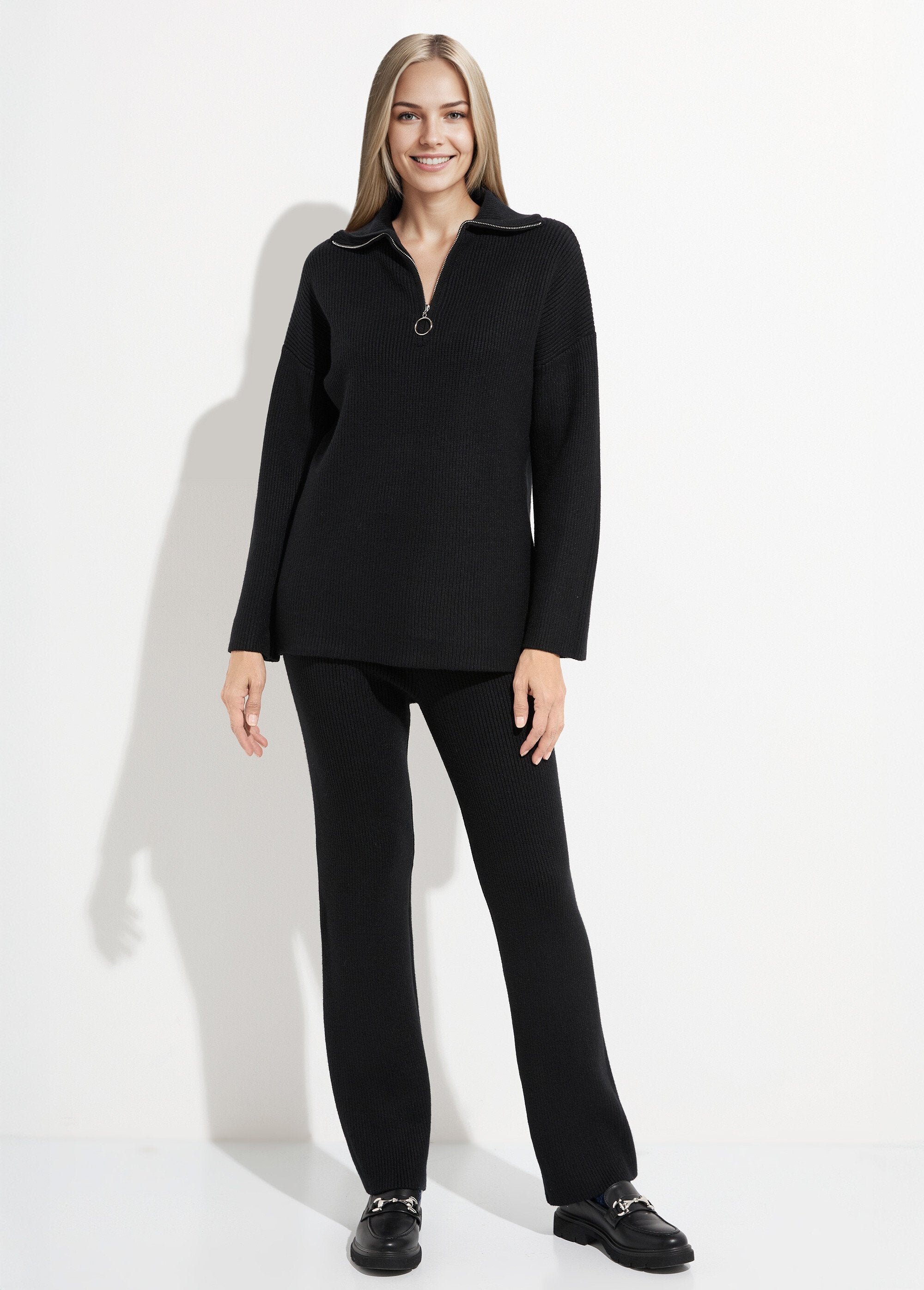 Ribbed_knit_comfort_trucker_sweater_Black_SF1_slim