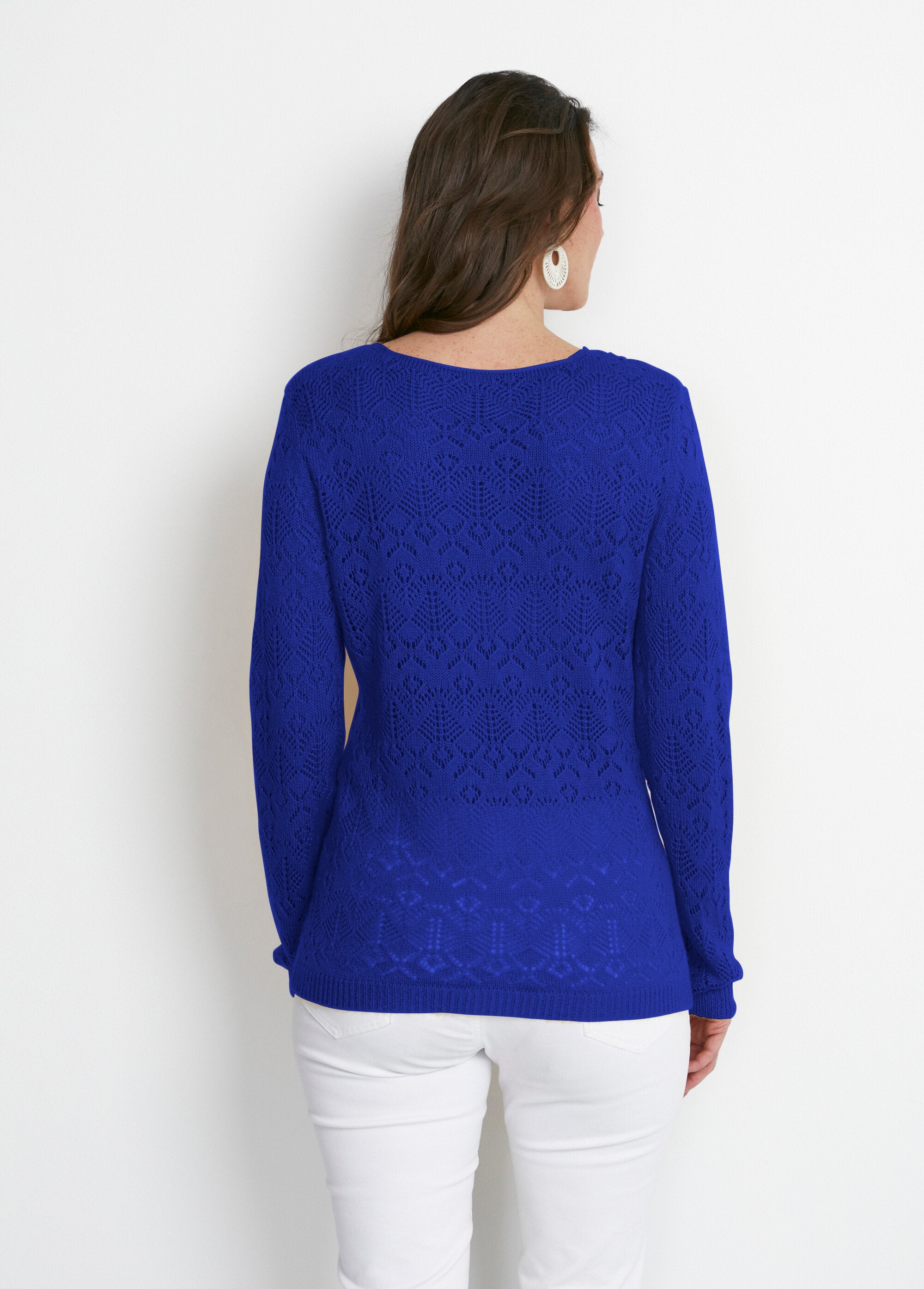 Pull_maille_ajourée_manches_longues_Bleu_DO1_slim