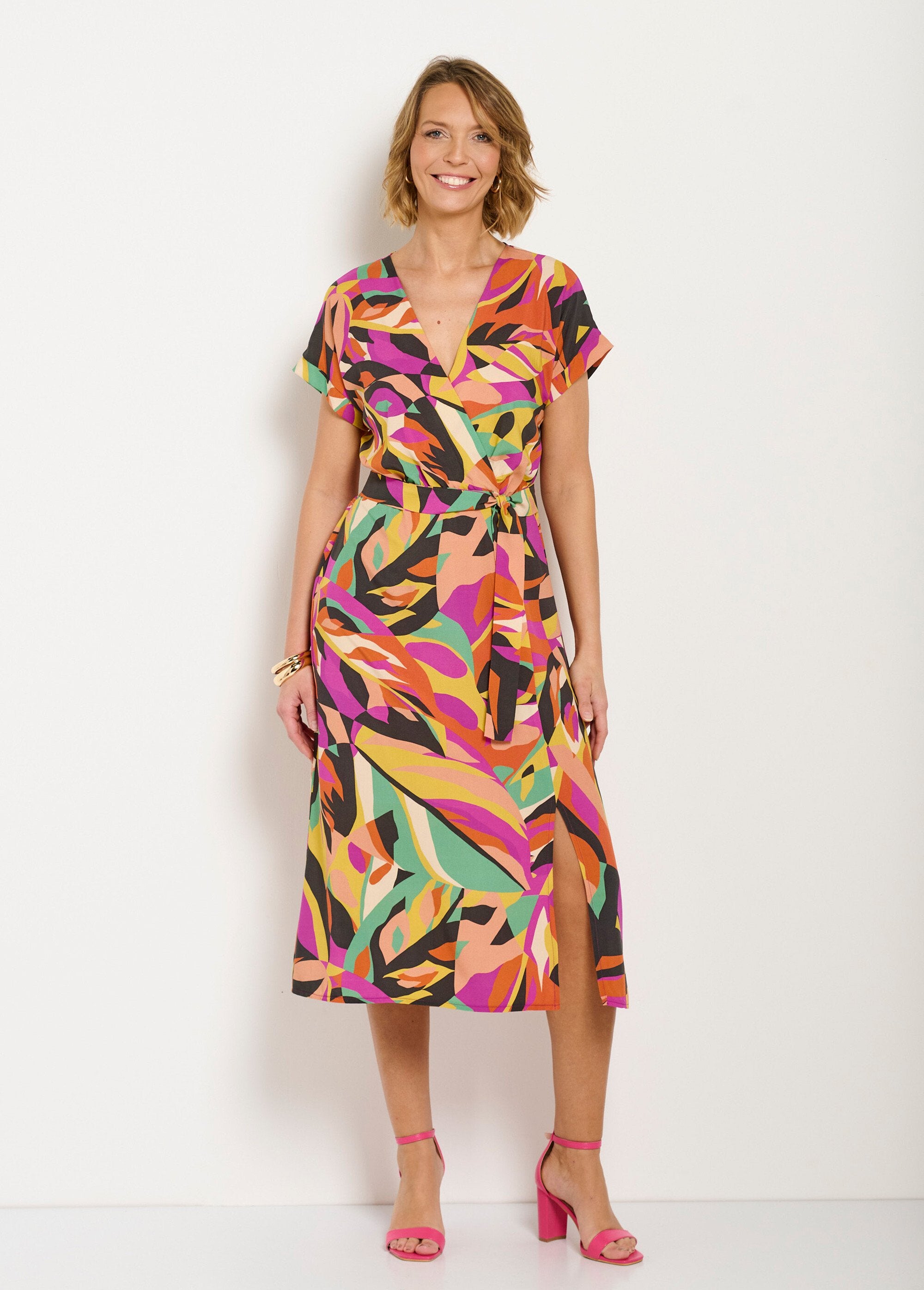 Multi-colored_wrap-over_short_dress_Multicolor_FA1_slim