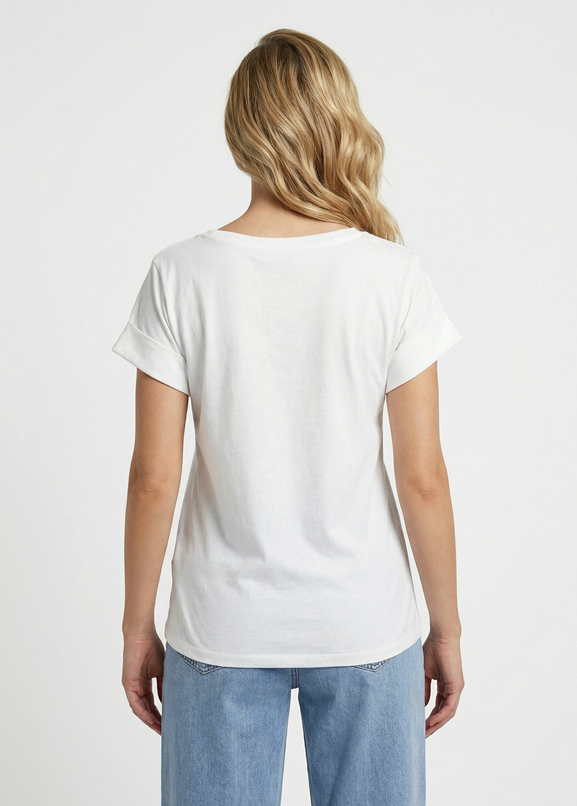 T-shirt_col_rond_motif_fluo_Sunshine_Blanc_DO1_slim