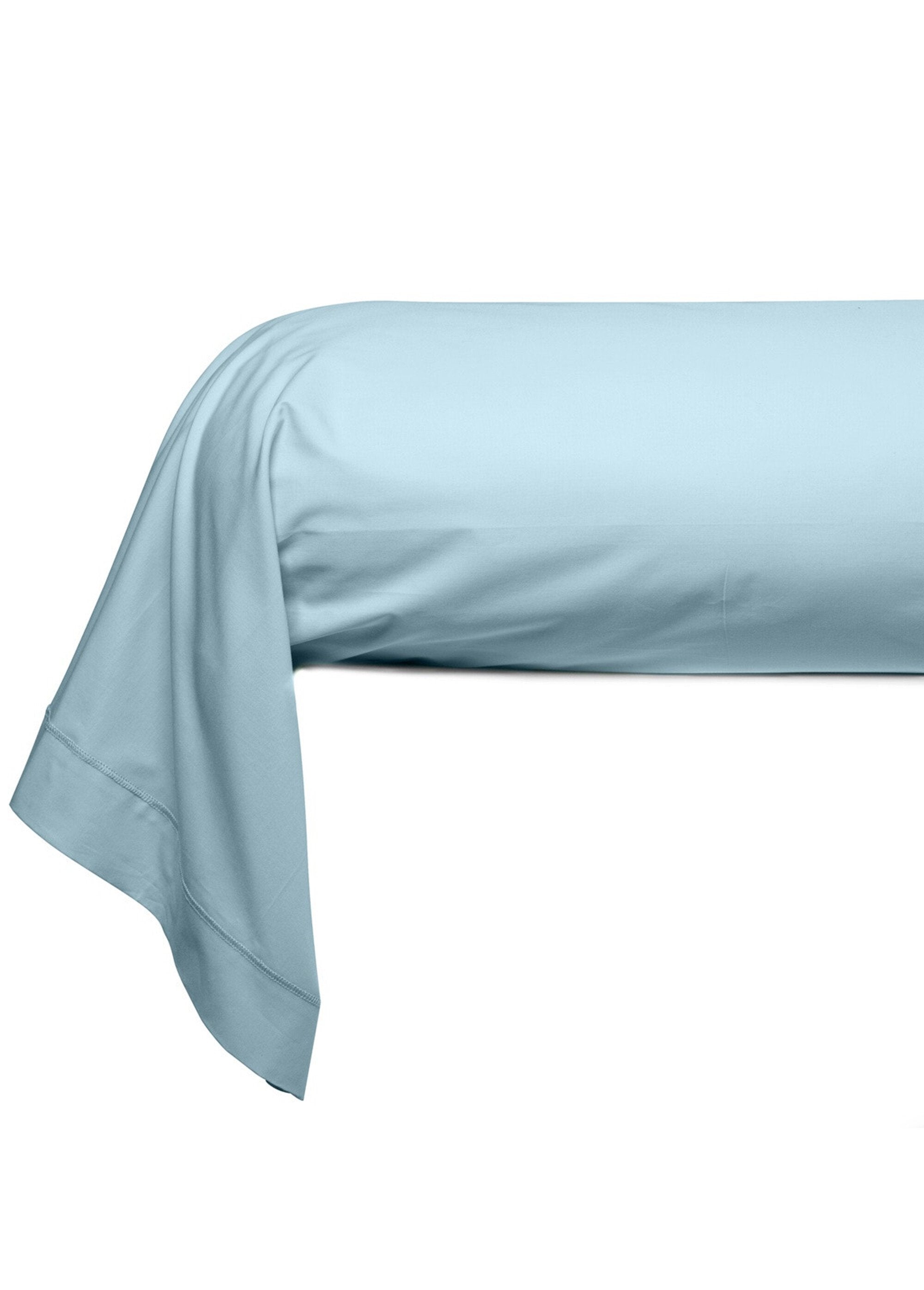 Plain_cotton_percale_pillowcase_Blue_horizon_FA2_slim