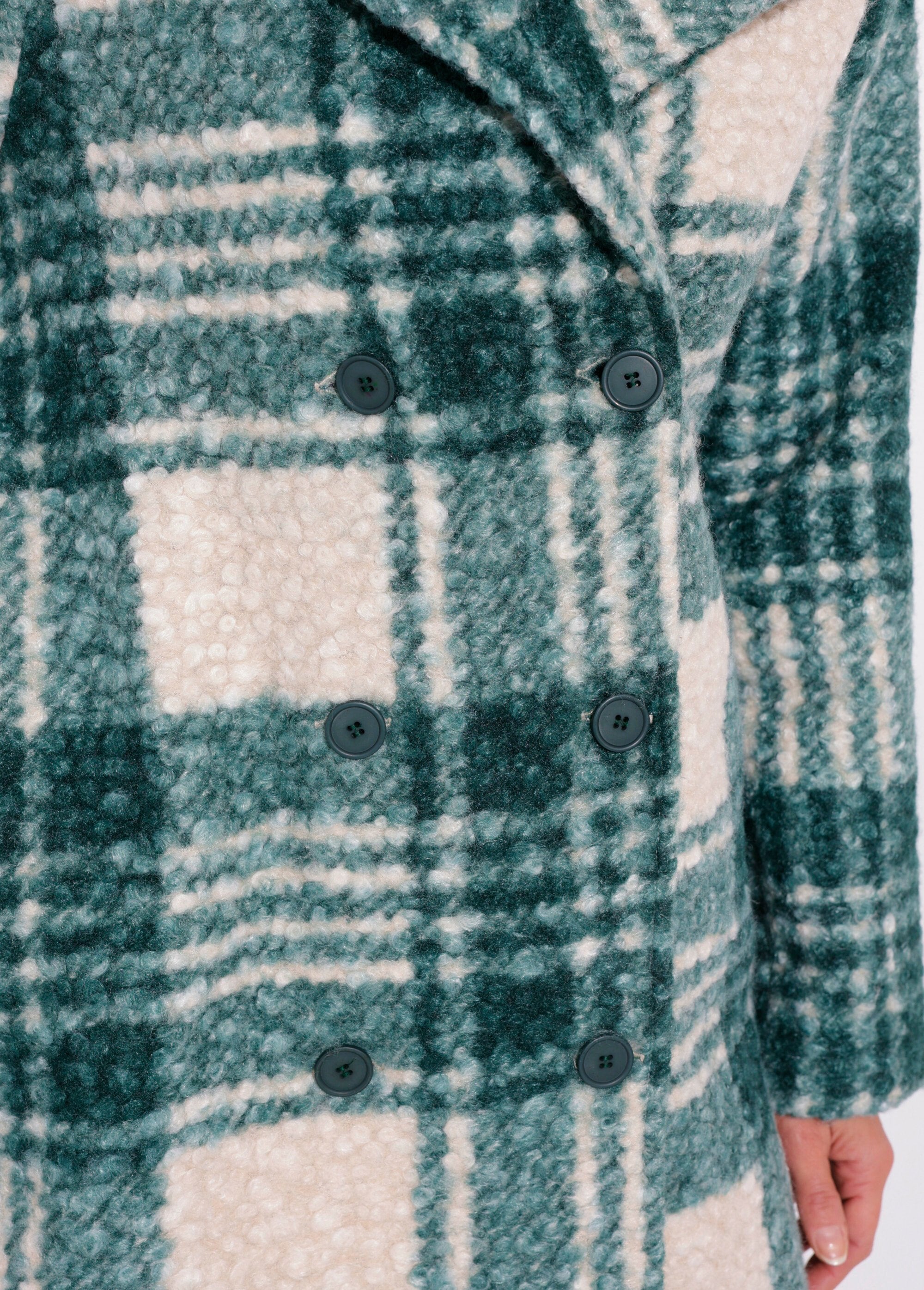 Long_plaid_pea_coat_in_a_bouclé_wool_style_Green_and_ecru_DE3_slim