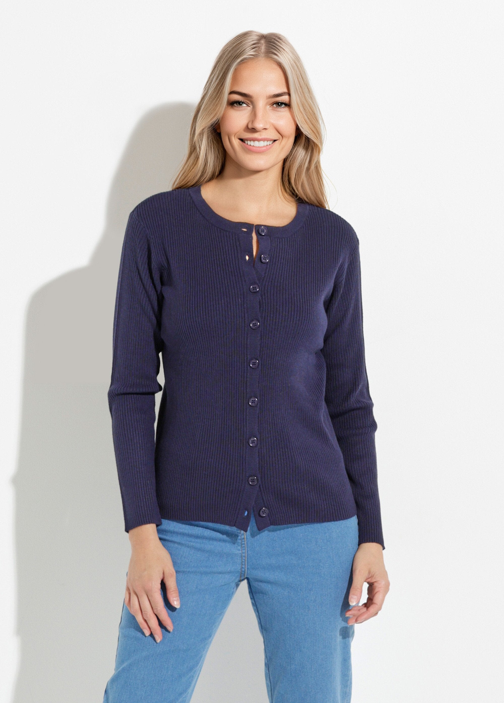 Plain_ribbed_knit_button-front_cardigan_Marine_FA1_slim
