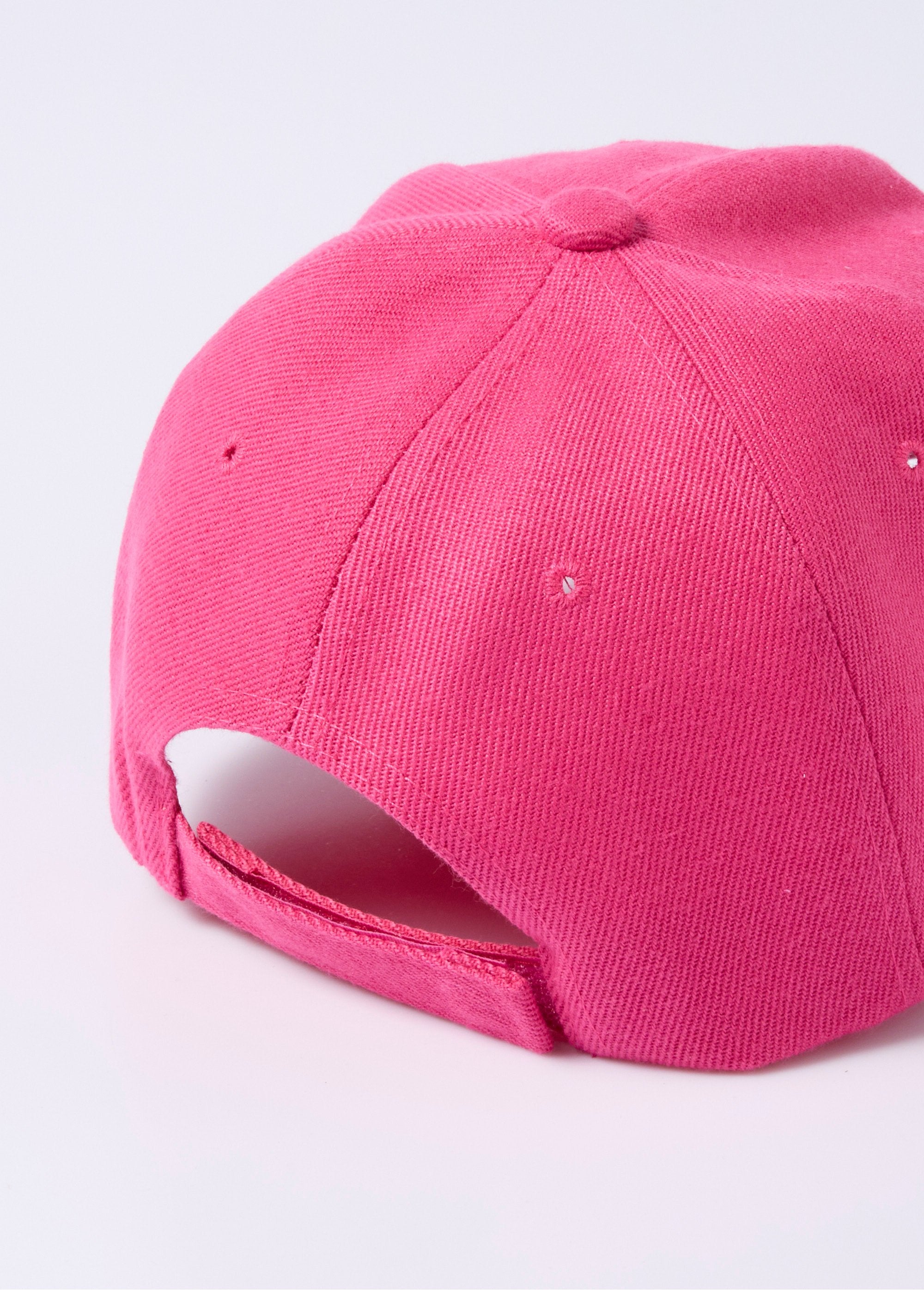 Casquette_réglable_réglable,_toile_denim_colorée_Fuchsia_DO1_slim