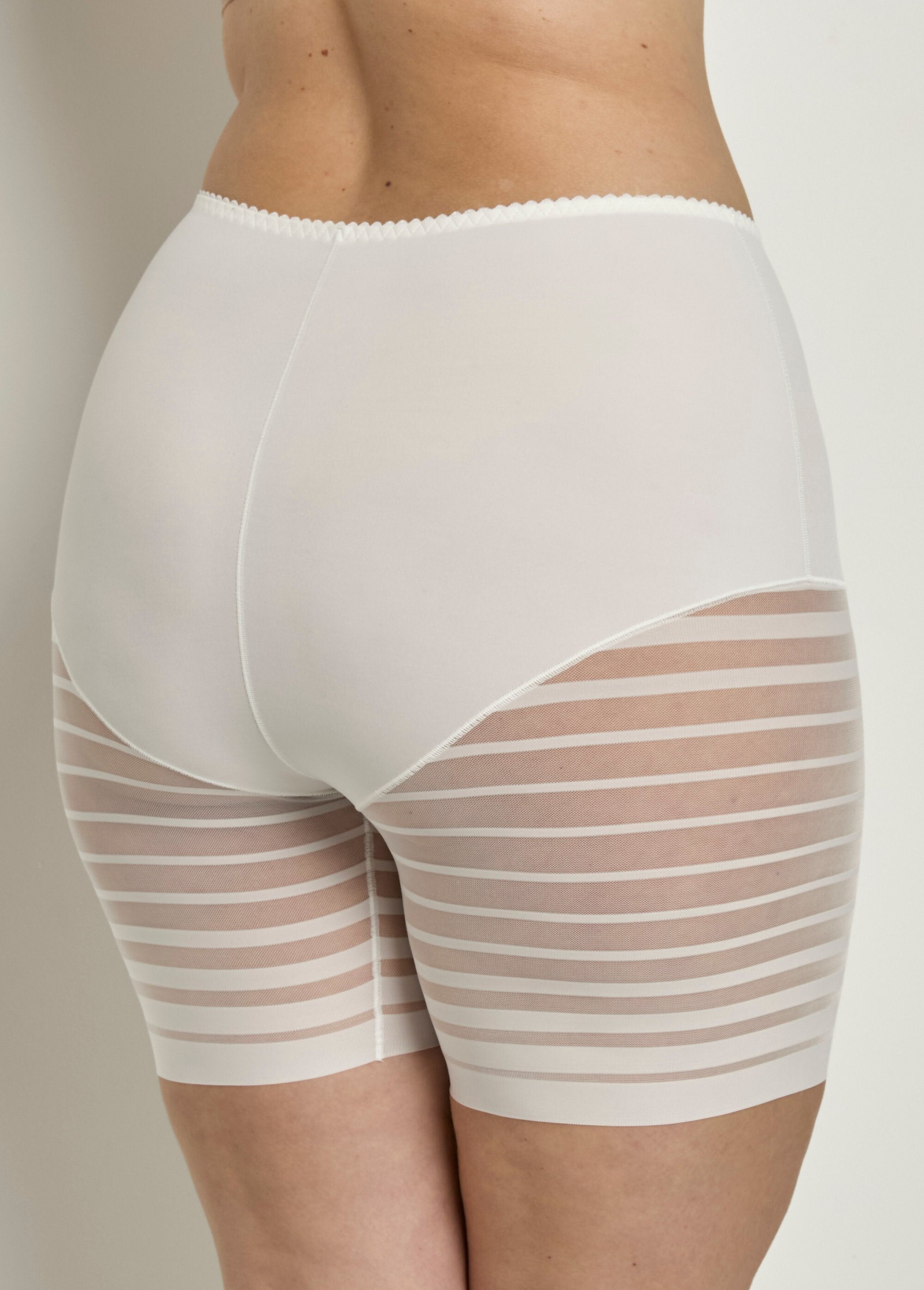 High-waisted_stretch_shorty_panties_with_striped_tulle_effect_Ivory_DO1_curvy