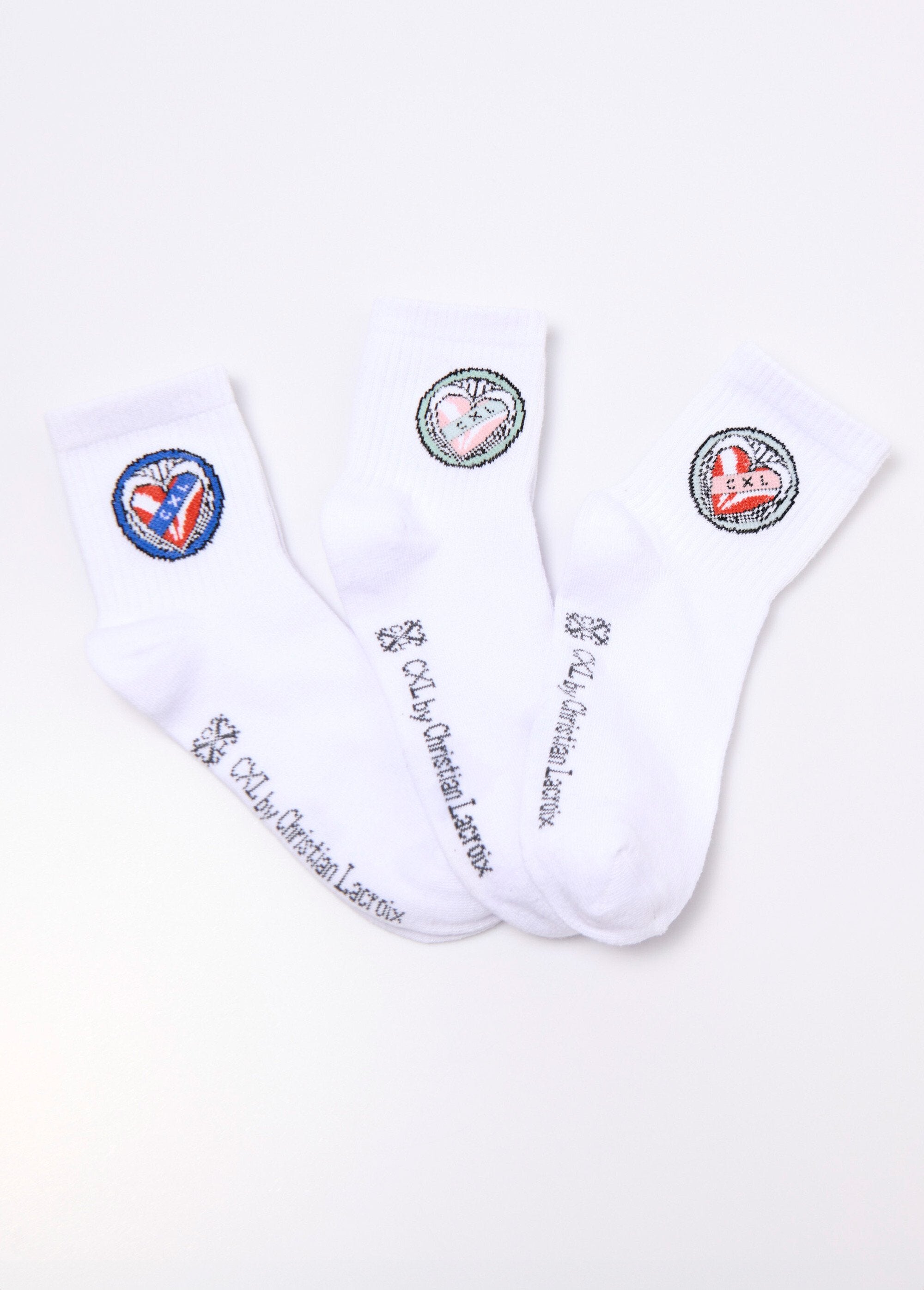 CXL_by_Christian_Lacroix®_-_Pack_of_3_Crest_Socks_White_lot_3_FA1_slim