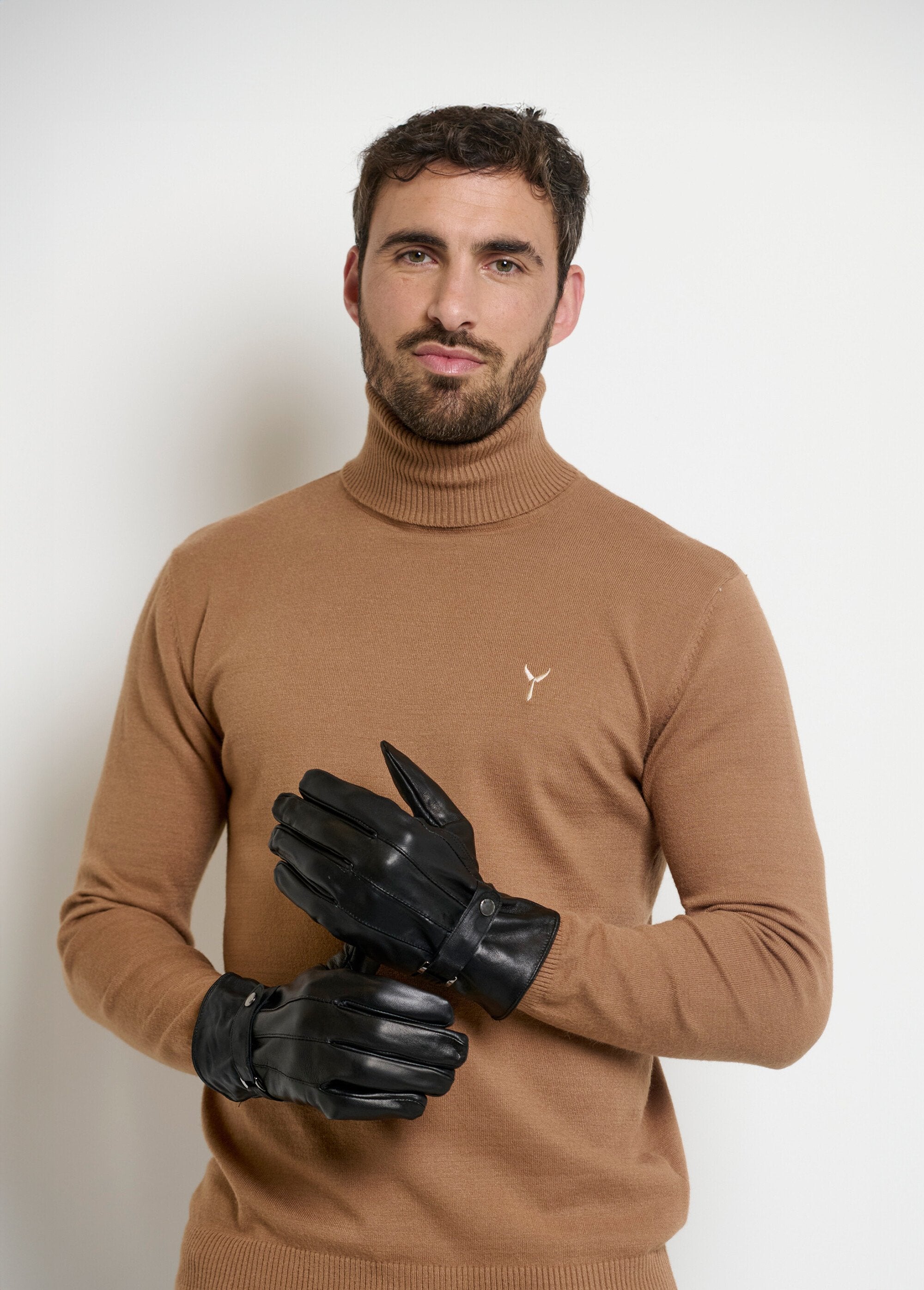 Gants_homme_en_cuir_patte_poignet_Noir_FA1_slim