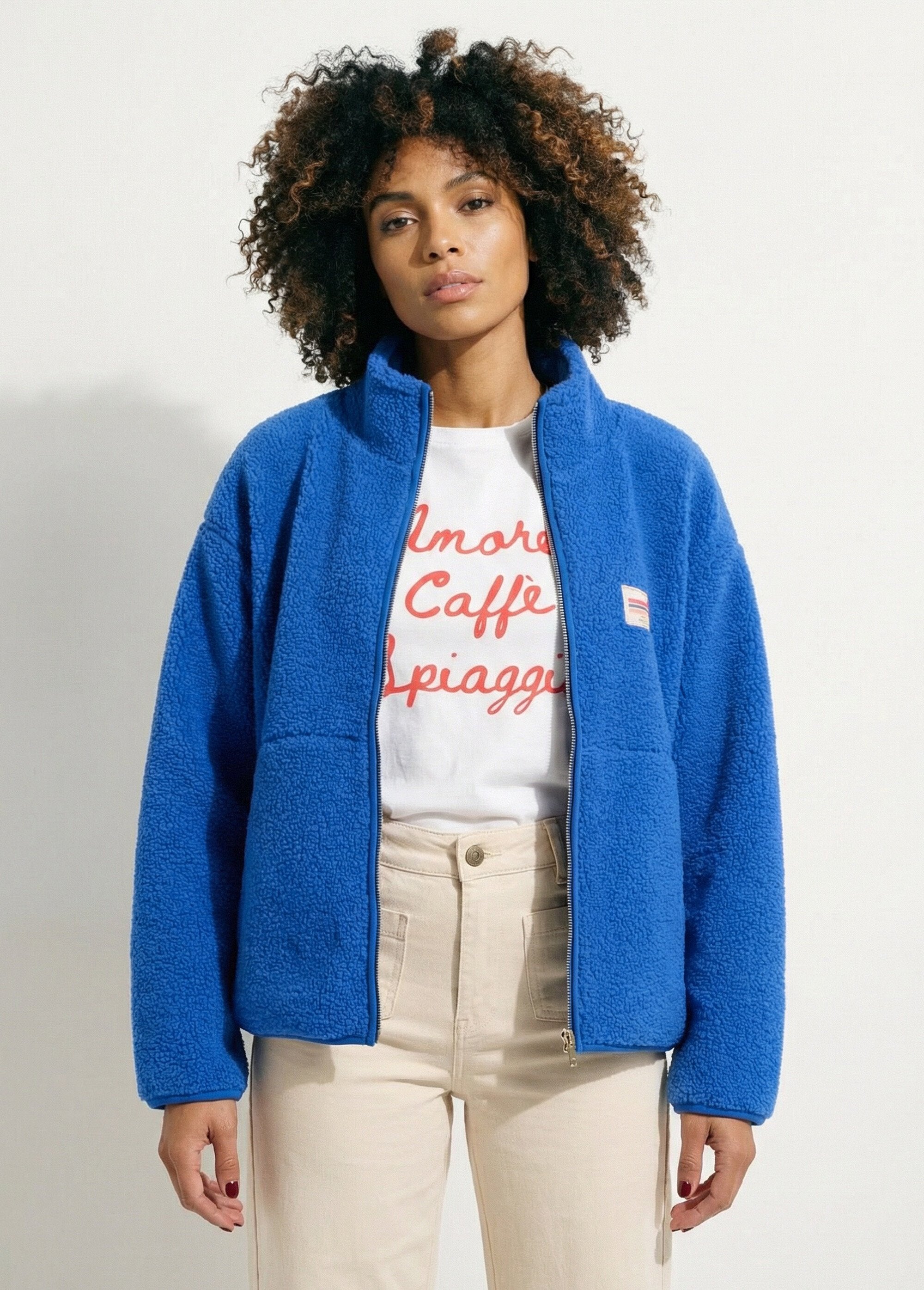 Gilet_zippé_chaud_polaire,_col_montant_Bleu_vif_FA1_slim