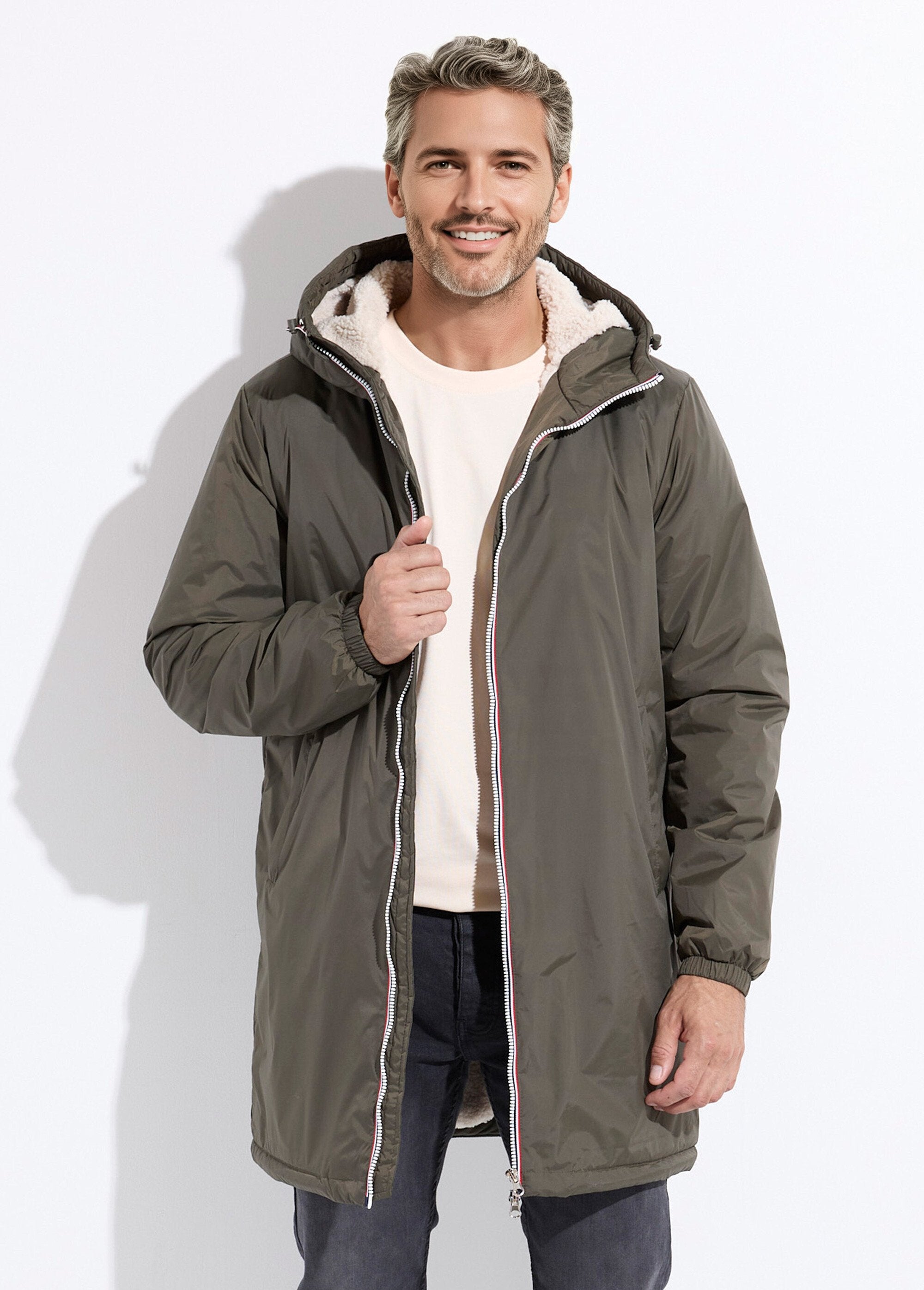 Parka_longue_chaude_fourrée_déperlante_Kaki_et_ecru_FA1_slim