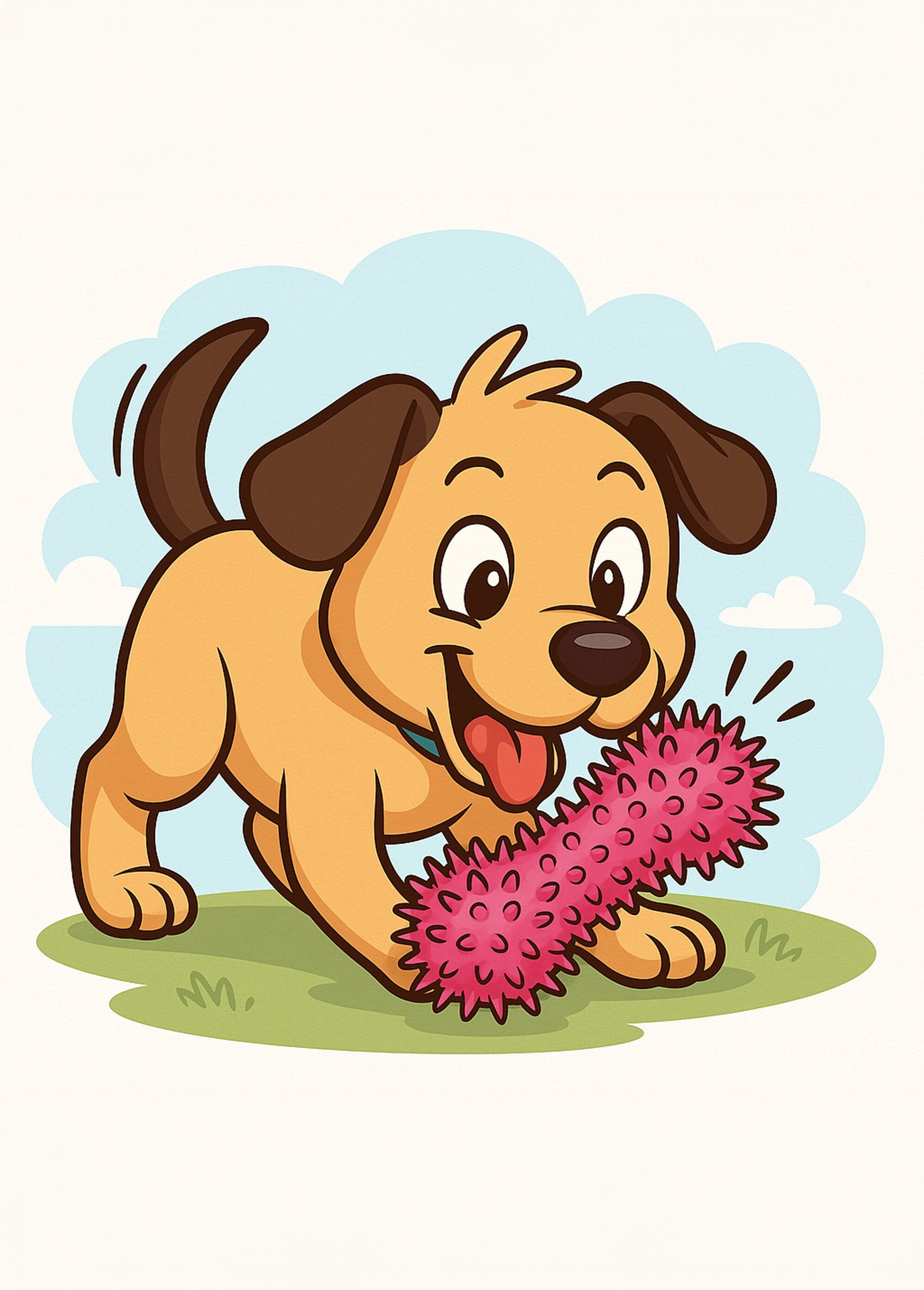 Spiked_bone_dog_toy_Pink_DE2_slim