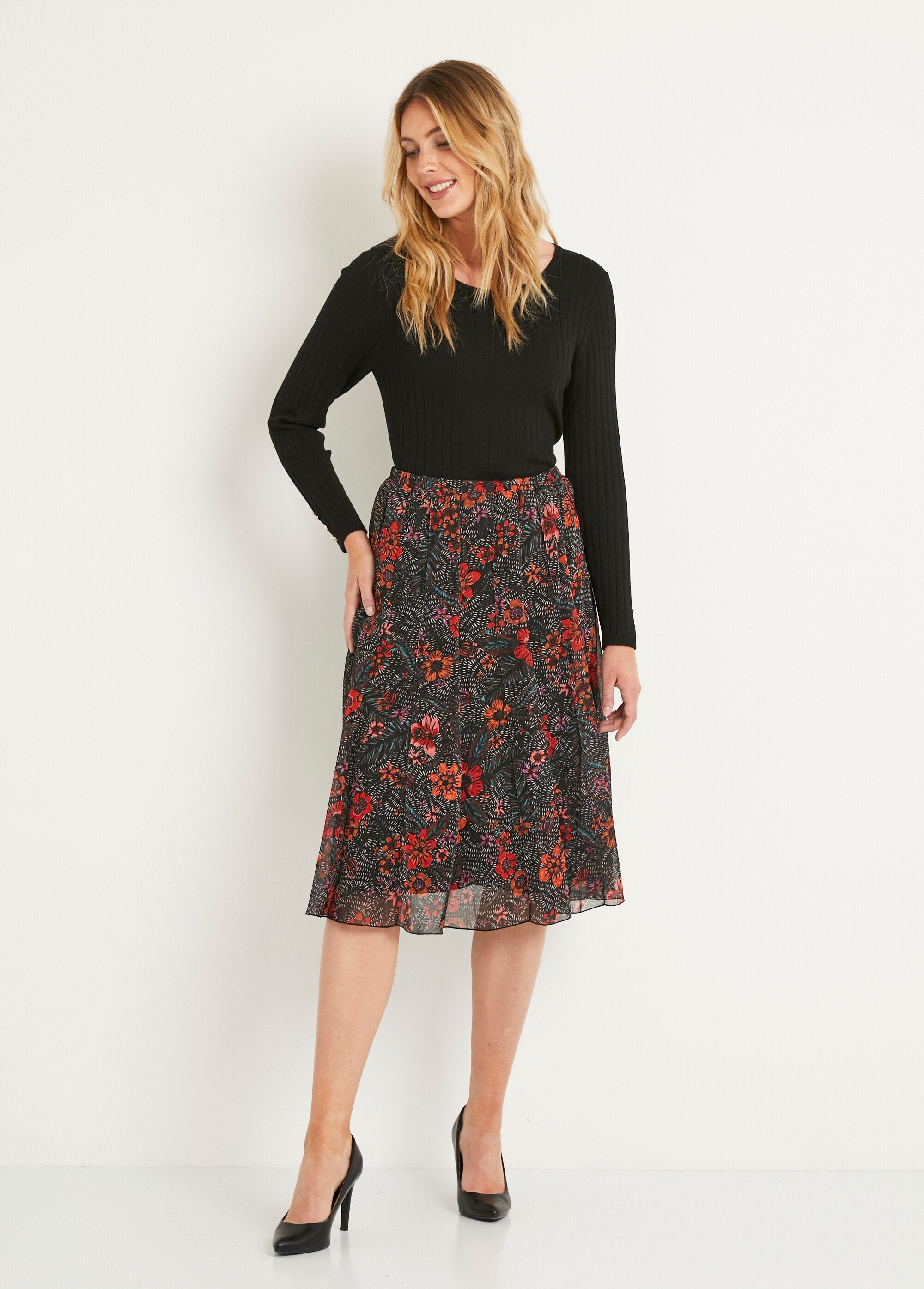 Long_flared_skirt_in_floral_voile_Black_and_red_SF1_slim