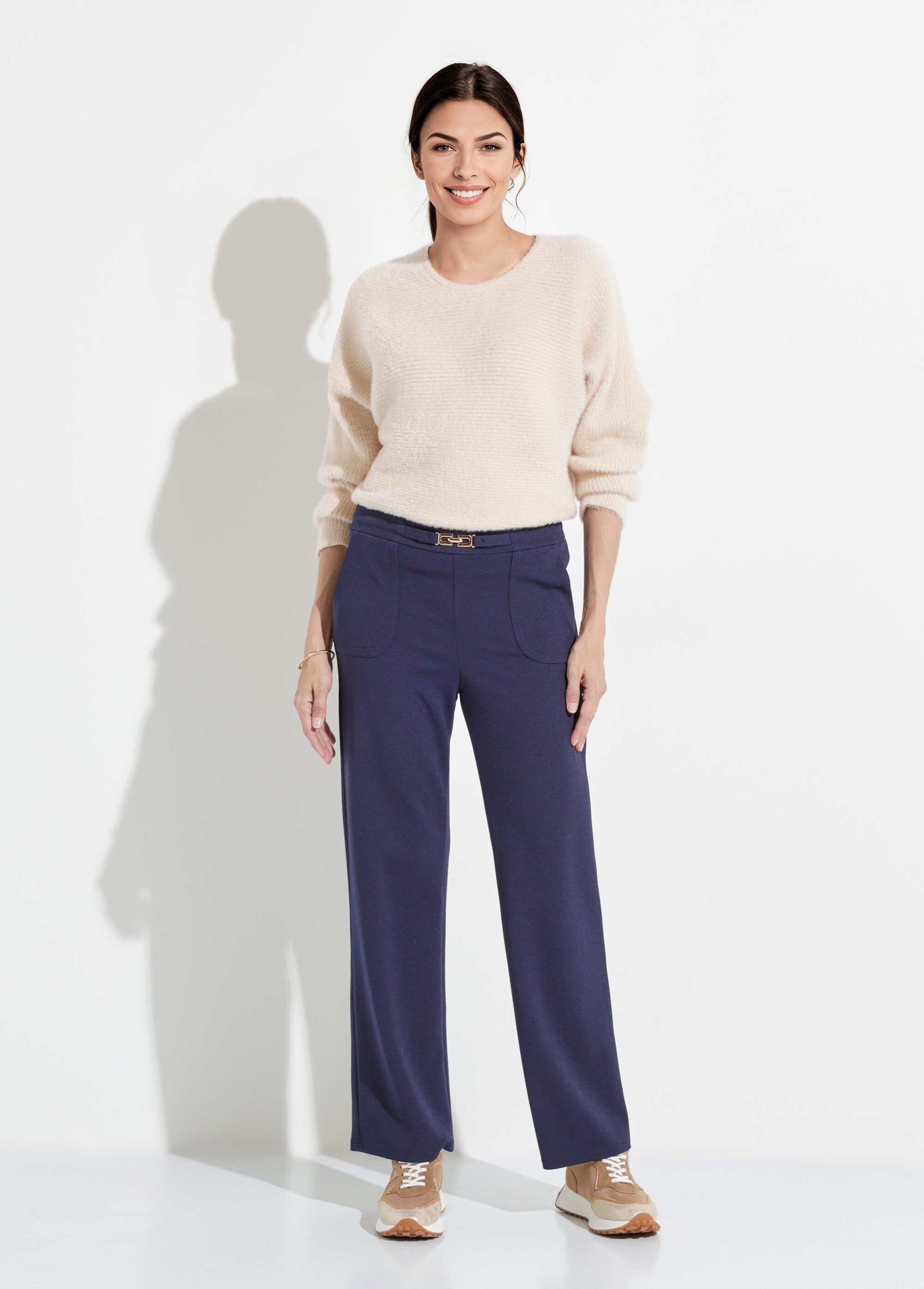 Pantalon_droit_taille_élastiquée_ceinture_bijou_Marine_SF1_slim