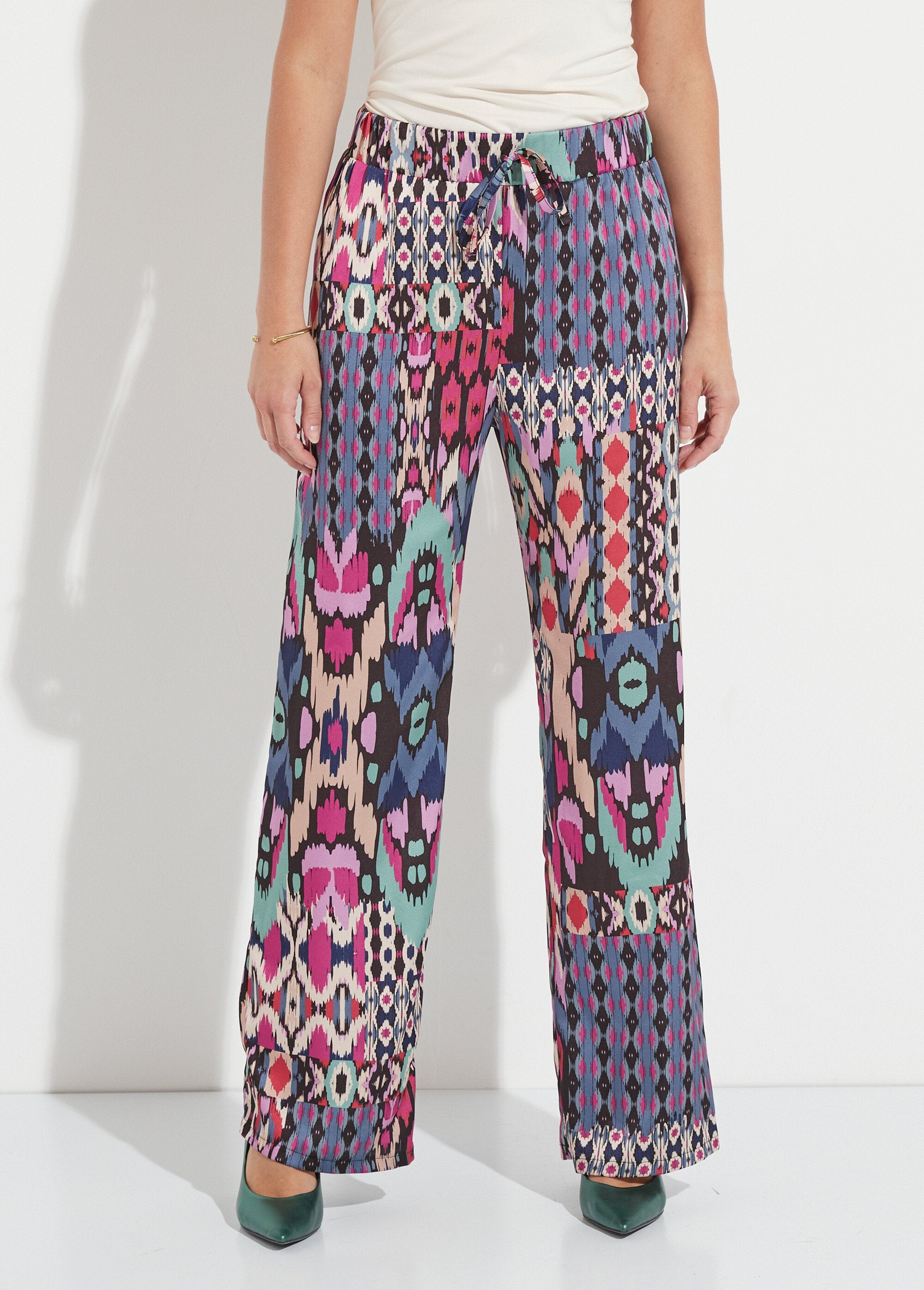 Pantalon_large_taille_élastiquée_satin_imprimé_Multicolore_FA1_slim