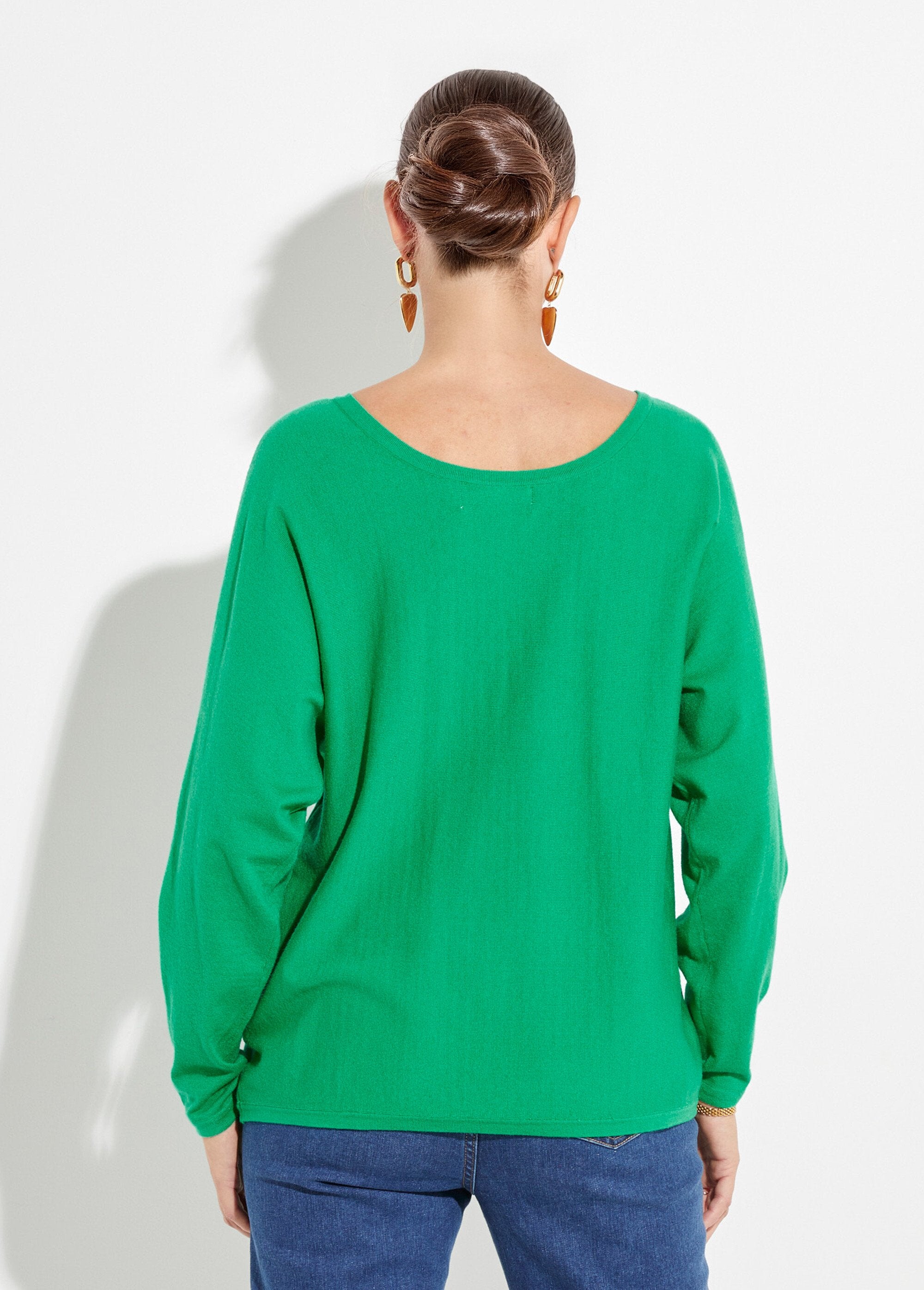 Pull_col_V_maille_fine_éco-responsable_Vert_vif_DO1_slim