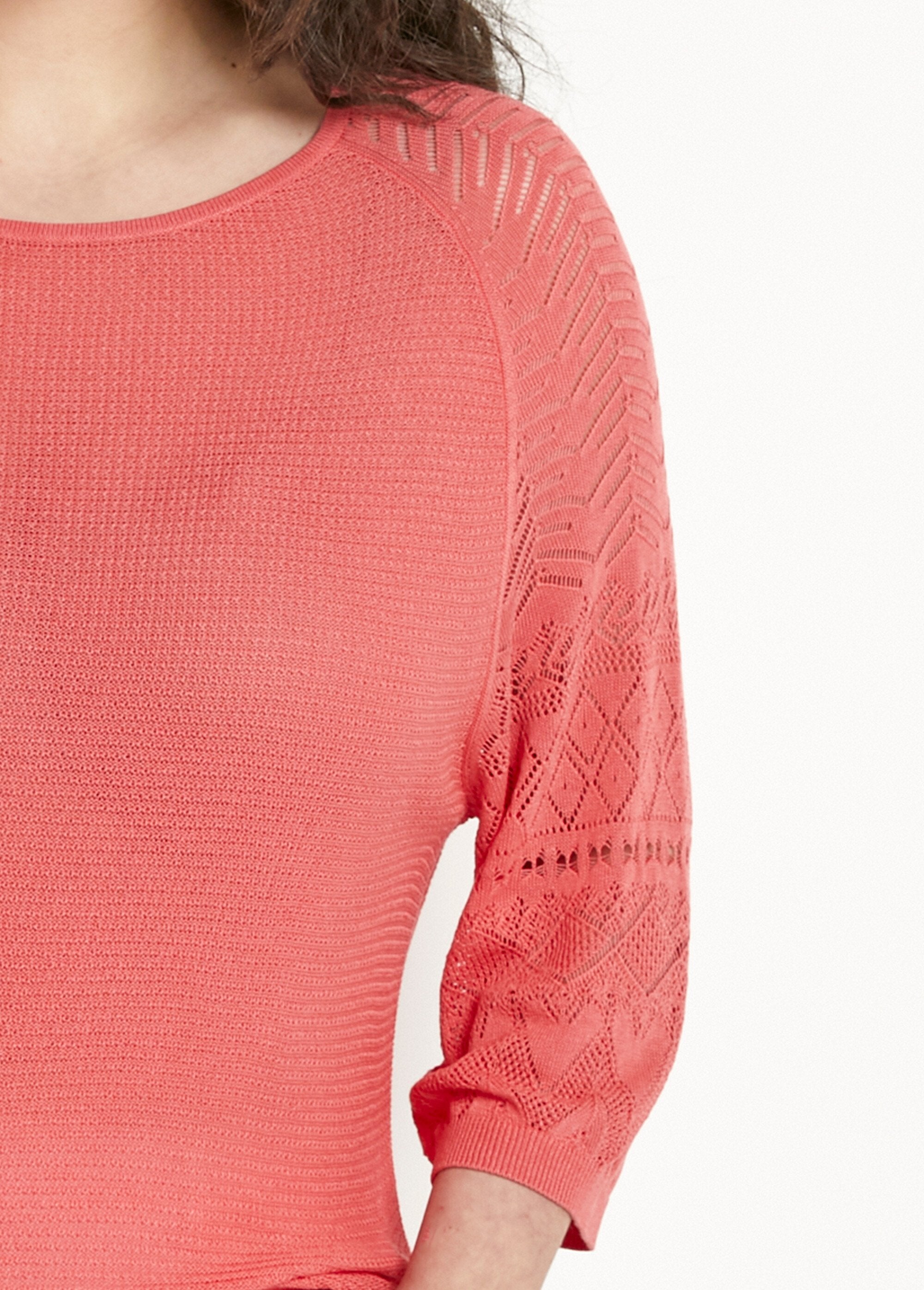 Lightweight_sweater_with_3/4_raglan_sleeves_and_round_neck_Coral_DE1_curvy