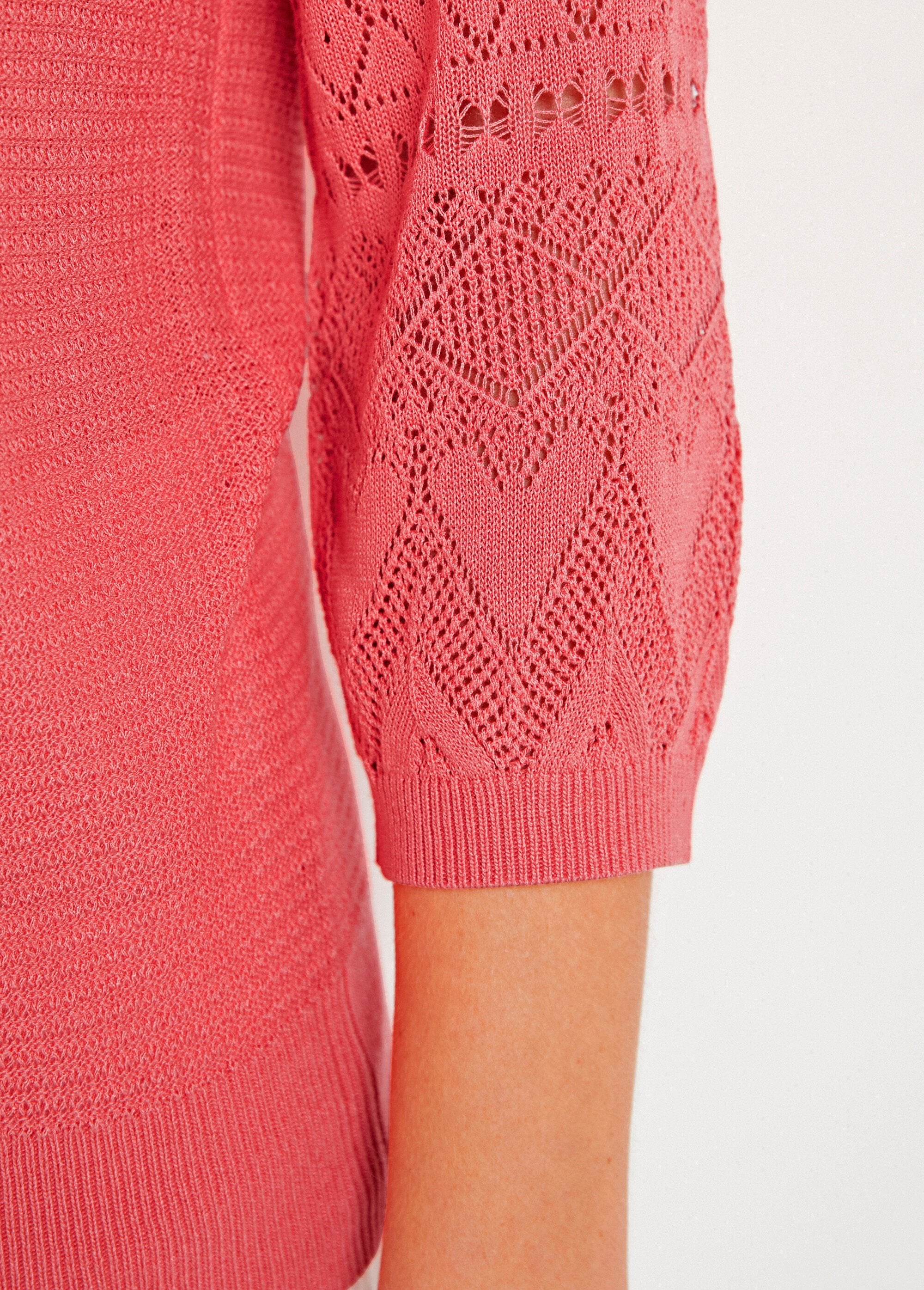 Lightweight_sweater_with_3/4_raglan_sleeves_and_round_neck_Coral_DE3_slim