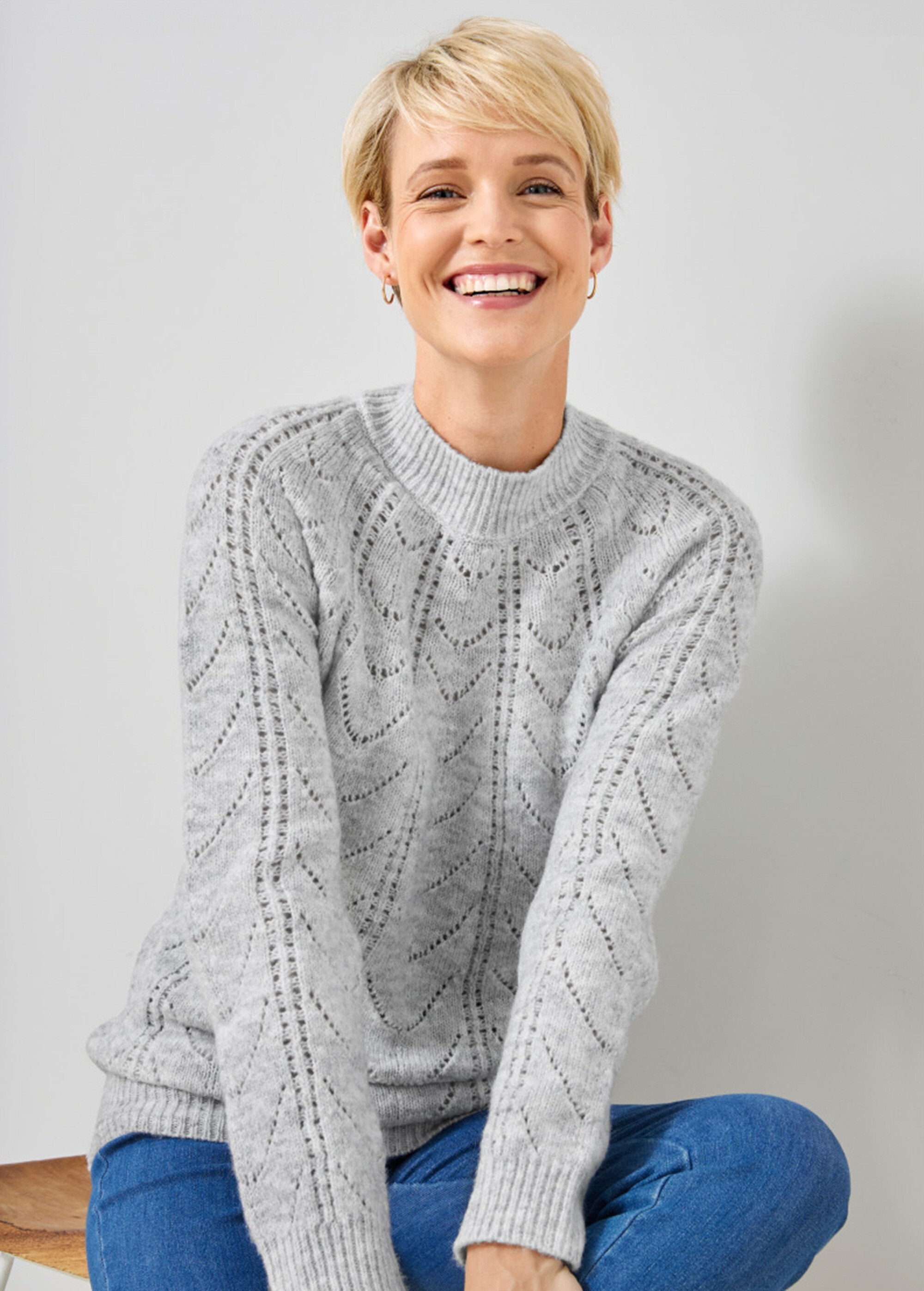 Round_neck_openwork_heathered_knit_sweater_Heather_gray_SF1_slim