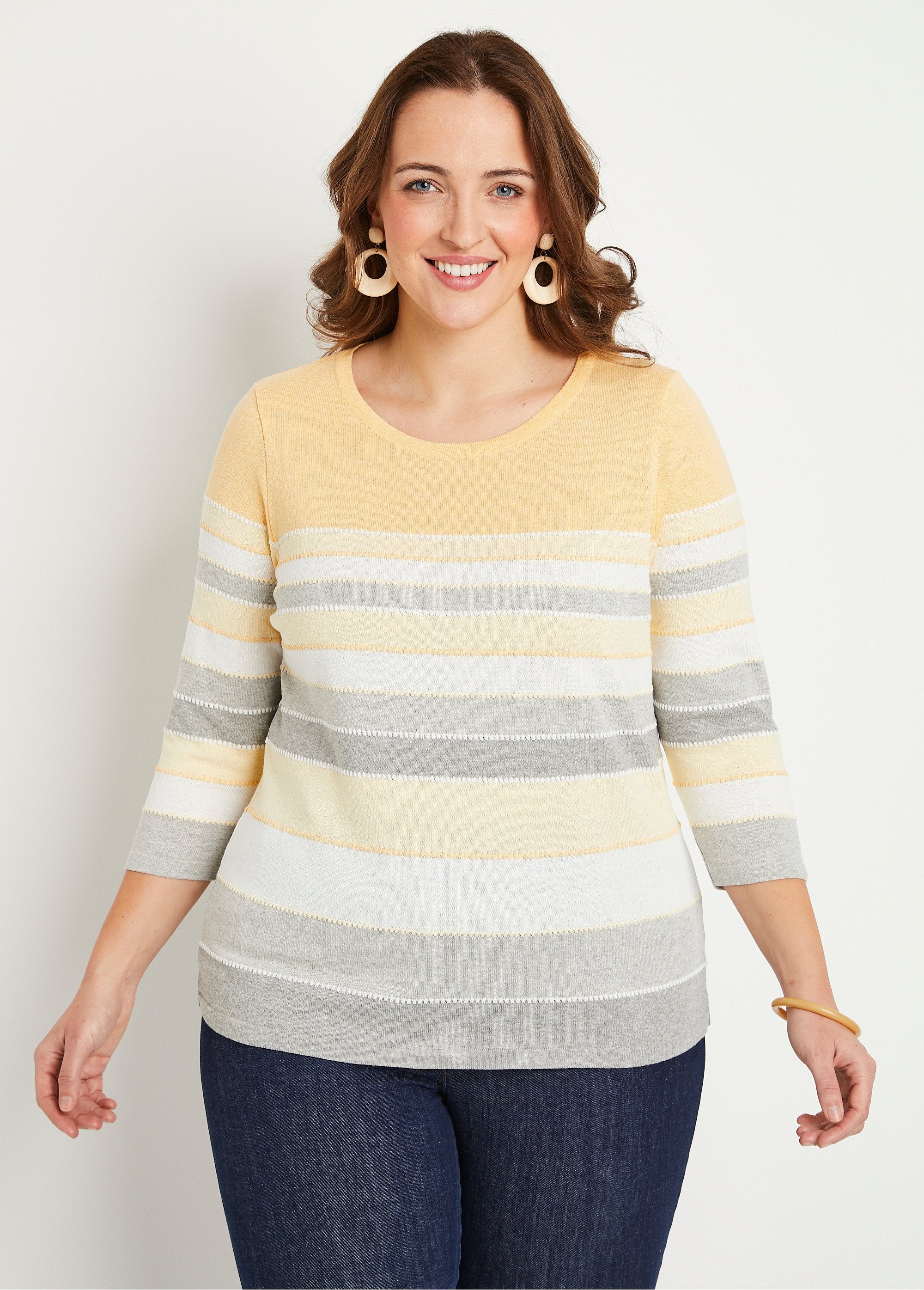 Fancy_jacquard_knit_sweater_Yellow_stripe_FA1_curvy