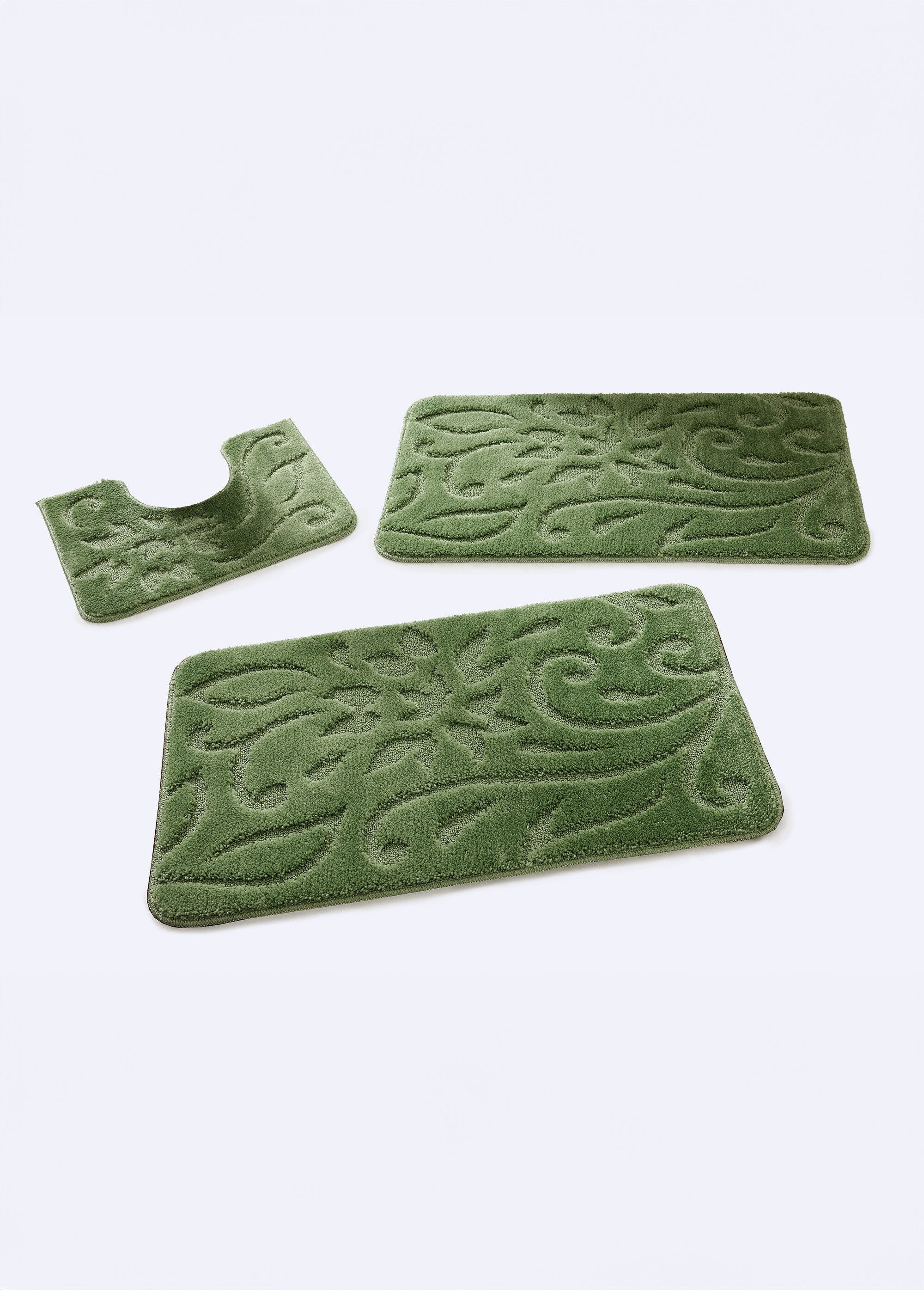 Tapis_de_bain_motif_ton_sur_ton_antidérapant_Vert_FA1_slim