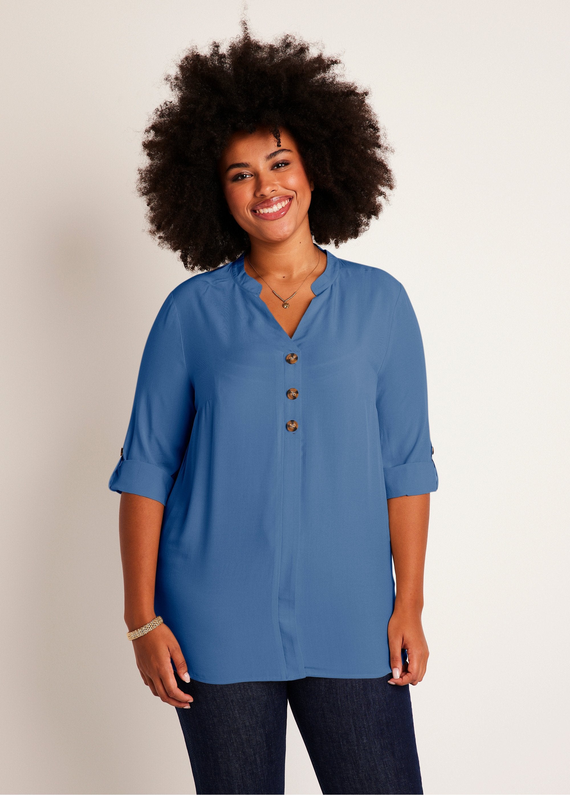 Loose_long_tunic_with_3/4_sleeves_Indigo_FA1_curvy