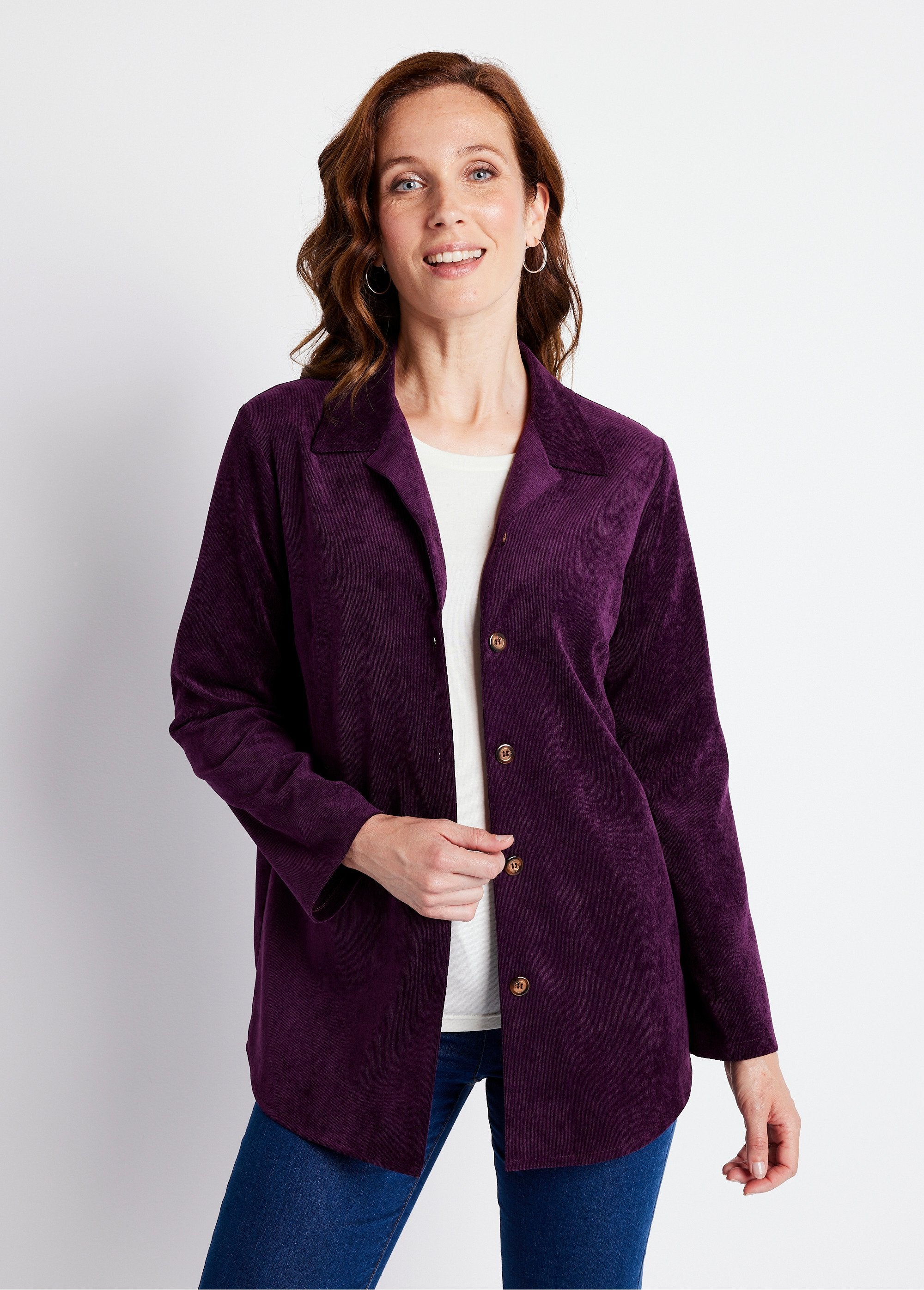 Milleraies_velvet_overshirt_jacket_with_tailored_collar_Plum_FA1_slim